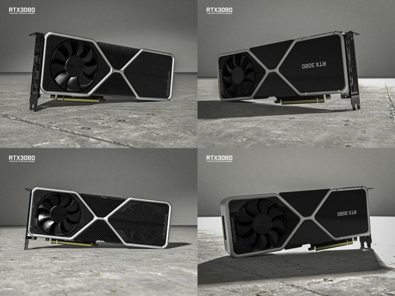 英伟达NVIDIA RTX 3080显卡从各个角度获得惊人的3D渲染