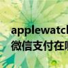 applewatch微信支付好用吗（applewatch微信支付在哪里）