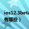 ios12.3beta4适配机型（ios12.5.3适配机型有哪些）