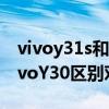 vivoy31s和vivoy30标准版（vivoY31s和vivoY30区别对比）