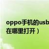 oppo手机的usb调试模式在哪里（oppo手机usb调试模式在哪里打开）