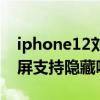 iphone12刘海屏隐藏壁纸（iphone12刘海屏支持隐藏吗）