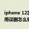 iphone 12怎么删除应用（iPhone12自带应用误删怎么恢复）