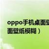 oppo手机桌面壁纸变模糊怎么办（OPPO手机怎么设置桌面壁纸模糊）