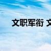 文职军衔 文职干部技术级别与军衔级别