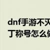 dnf手游不灭之王波罗丁称号（不灭之王波罗丁称号怎么做）