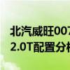 北汽威旺0072.0T性能测评以及北汽威旺0072.0T配置分析