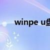 winpe u盘（关于winpe u盘的介绍）