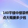 140平楼中楼装修大概多少钱 东莞75平方楼中楼装修的好一点大概要多少钱 