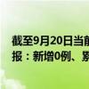 截至9月20日当前北京海淀区最新疫情消息今天实时数据通报：新增0例、累计确诊377例