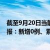 截至9月20日当前广西防城港最新疫情消息今天实时数据通报：新增0例、累计确诊148例