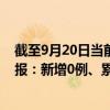 截至9月20日当前云南迪庆州最新疫情消息今天实时数据通报：新增0例、累计确诊1例