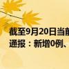 截至9月20日当前北京石景山区最新疫情消息今天实时数据通报：新增0例、累计确诊37例