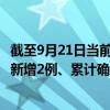 截至9月21日当前海南万宁最新疫情消息今天实时数据通报：新增2例、累计确诊267例