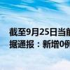 截至9月25日当前内蒙古呼伦贝尔最新疫情消息今天实时数据通报：新增0例、累计确诊677例