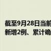 截至9月28日当前云南昆明最新疫情消息今天实时数据通报：新增2例、累计确诊99例