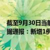 截至9月30日当前内蒙古呼和浩特最新疫情消息今天实时数据通报：新增1例、累计确诊467例