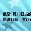 截至9月29日当前广东深圳最新疫情消息今天实时数据通报：新增13例、累计确诊2058例