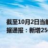 截至10月2日当前内蒙古呼和浩特最新疫情消息今天实时数据通报：新增25例、累计确诊509例