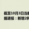 截至10月3日当前内蒙古鄂尔多斯最新疫情消息今天实时数据通报：新增2例、累计确诊31例