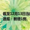 截至12月13日当前西藏阿里地区最新疫情消息今天实时数据通报：新增1例、累计确诊20例