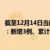 截至12月14日当前浙江嘉兴最新疫情消息今天实时数据通报：新增3例、累计确诊184例