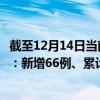 截至12月14日当前河南郑州最新疫情消息今天实时数据通报：新增66例、累计确诊5948例