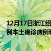 12月17日浙江绍兴最新疫情消息今天实时数据通报：新增0例本土确诊病例和0例无症状感染者