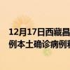 12月17日西藏昌都最新疫情消息今天实时数据通报：新增0例本土确诊病例和0例无症状感染者