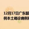 12月17日广东韶关最新疫情消息今天实时数据通报：新增6例本土确诊病例和0例无症状感染者