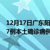 12月17日广东阳江最新疫情消息今天实时数据通报：新增37例本土确诊病例和0例无症状感染者