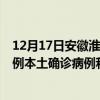 12月17日安徽淮南最新疫情消息今天实时数据通报：新增0例本土确诊病例和0例无症状感染者