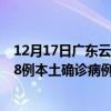 12月17日广东云浮最新疫情消息今天实时数据通报：新增38例本土确诊病例和0例无症状感染者