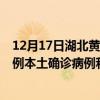 12月17日湖北黄冈最新疫情消息今天实时数据通报：新增0例本土确诊病例和0例无症状感染者