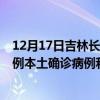 12月17日吉林长春最新疫情消息今天实时数据通报：新增0例本土确诊病例和0例无症状感染者