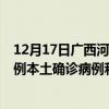 12月17日广西河池最新疫情消息今天实时数据通报：新增0例本土确诊病例和0例无症状感染者