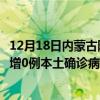 12月18日内蒙古阿拉善最新疫情消息今天实时数据通报：新增0例本土确诊病例和0例无症状感染者