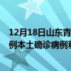 12月18日山东青岛最新疫情消息今天实时数据通报：新增0例本土确诊病例和0例无症状感染者