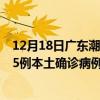 12月18日广东潮州最新疫情消息今天实时数据通报：新增25例本土确诊病例和0例无症状感染者