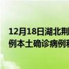 12月18日湖北荆州最新疫情消息今天实时数据通报：新增0例本土确诊病例和0例无症状感染者