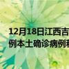 12月18日江西吉安最新疫情消息今天实时数据通报：新增0例本土确诊病例和0例无症状感染者