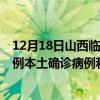 12月18日山西临汾最新疫情消息今天实时数据通报：新增4例本土确诊病例和0例无症状感染者