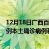 12月18日广西百色最新疫情消息今天实时数据通报：新增0例本土确诊病例和0例无症状感染者