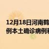 12月18日河南鹤壁最新疫情消息今天实时数据通报：新增0例本土确诊病例和0例无症状感染者