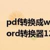 pdf转换成word在线一键转换（pdf转换成word转换器12 0）