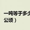 一吨等于多少公顷等于多少克（一吨等于多少公顷）