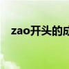 zao开头的成语有哪些（zao开头的成语）