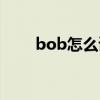 bob怎么读英语单词（bob怎么读）