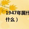 1947年属什么生肖 今年多大了（1947年属什么）