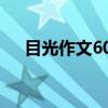 目光作文600字初二（目光作文600字）